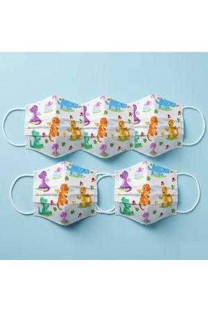 Star Babies - Disposable Changing Mats White 200Pcs with 5Pc Kids Reusable Mask