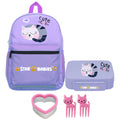 Star Babies 16-Inch Cute Cat themed Children's Backpack with Adjustable Shoulder Strap for Hiking Large with Bento Lunch Box with 4 Compartments, BPA Free, Leak-Proof, Toddler-Friendly, 3 Years+ size,Pack of 2