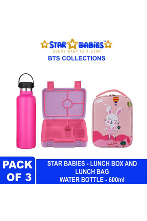 Star Babies - Back To School Bundle - Pack of 3 - Rabbit - Pink