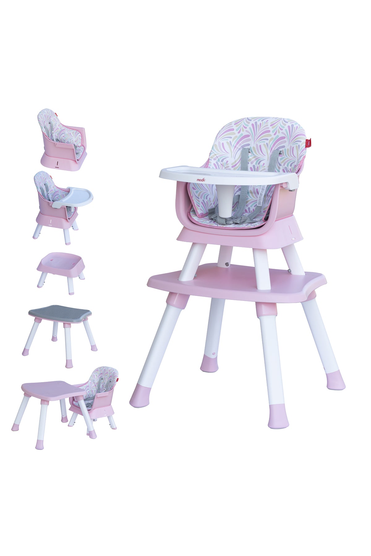 MOON 6 in 1 High Chair - Pink