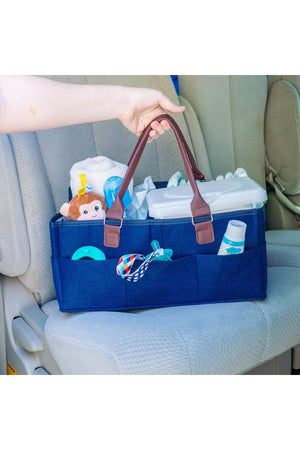 Star Babies Caddy Diaper bag organizer - Navy Blue