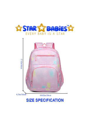 Star Babies - Custom Unique Fancy School Backpack - Rainbow Pink