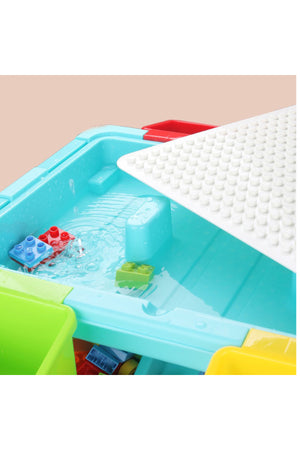 Kikibebe 69-Piece Building Block Table – Multicolor