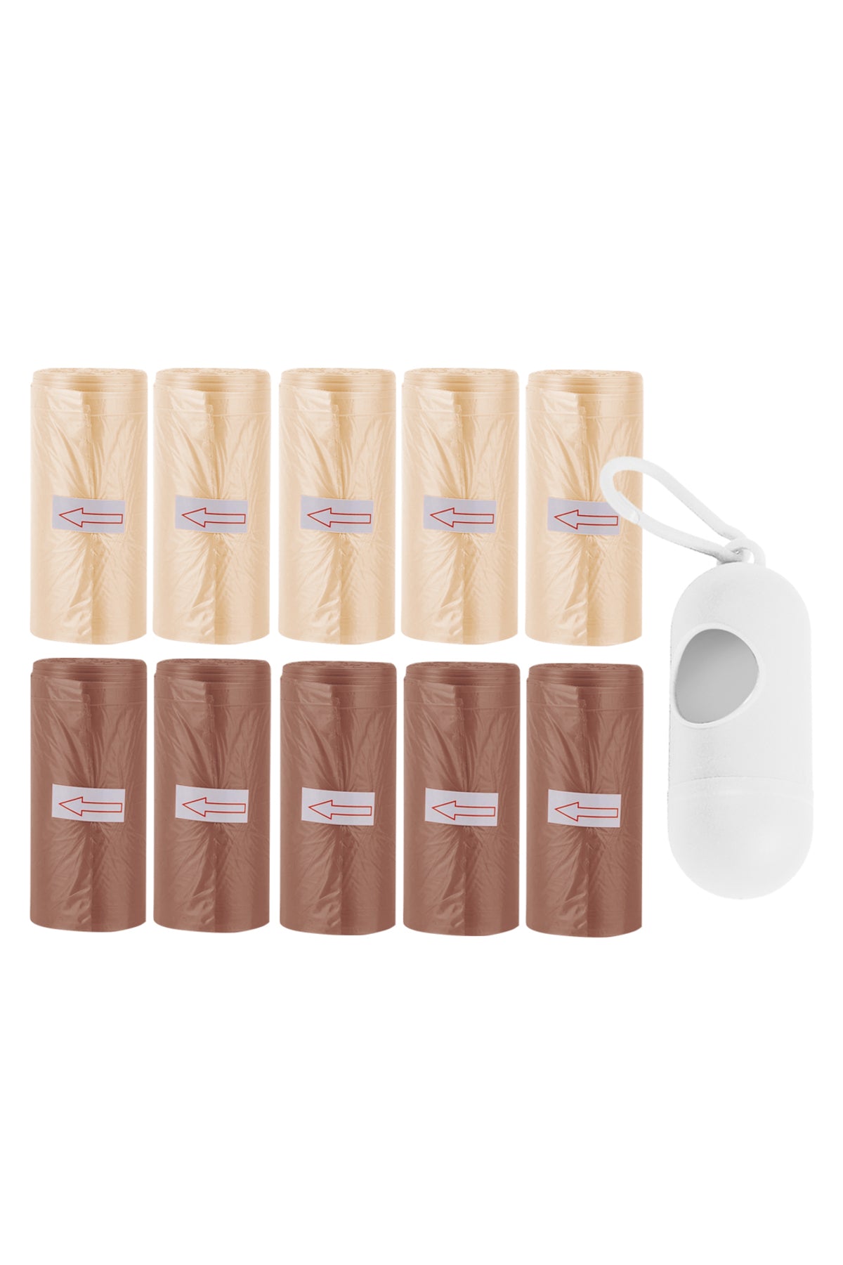Star Babies - Scented Nappy Bag 150pcs w/ Dispenser - Ivory/Brown