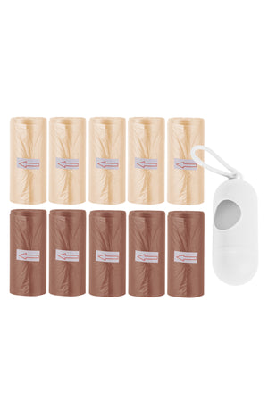 Star Babies - Scented Nappy Bag 150pcs w/ Dispenser - Ivory/Brown
