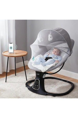 MOON  Koze Baby Swing, Holds upto 9kg. Gentle Swaying Motion -Grey