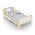 MOON Wooden Toddler Bed(143 x 73 x 60)-Natural wood