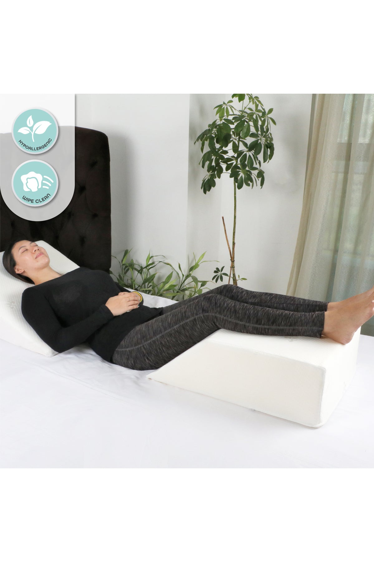 MOON  Leg Elevation pillow-white