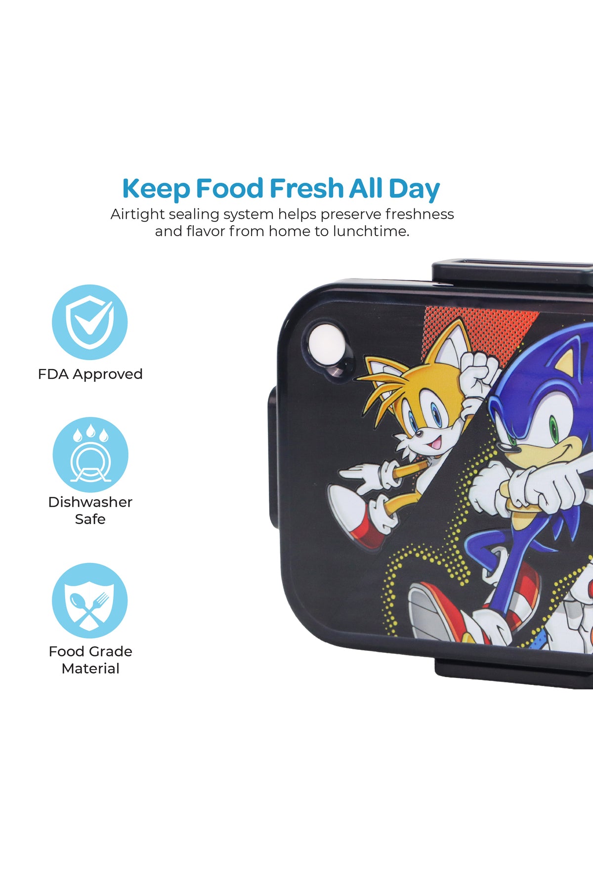 MOON Kids Lunch Box | PP + Stainless Steel Insulated Tiffin Box | Leak-Proof, BPA-Free, Durable School Lunch Box for Boys & Girls | Easy Open Clips | Food Safe Eco-Friendly Kids Meal Box