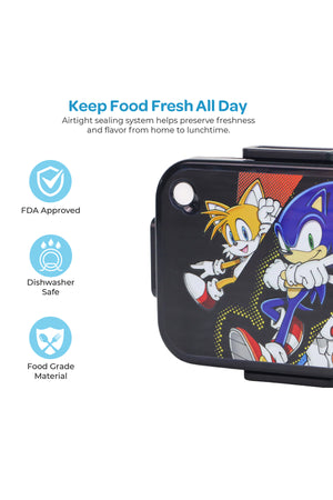 MOON Kids Lunch Box | PP + Stainless Steel Insulated Tiffin Box | Leak-Proof, BPA-Free, Durable School Lunch Box for Boys & Girls | Easy Open Clips | Food Safe Eco-Friendly Kids Meal Box