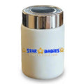 Star Babies Portable 230ml Double Wall Stainless Steel mini Vacuum Flask/ Cute Thermos Cup for Coffee Tea Water White.