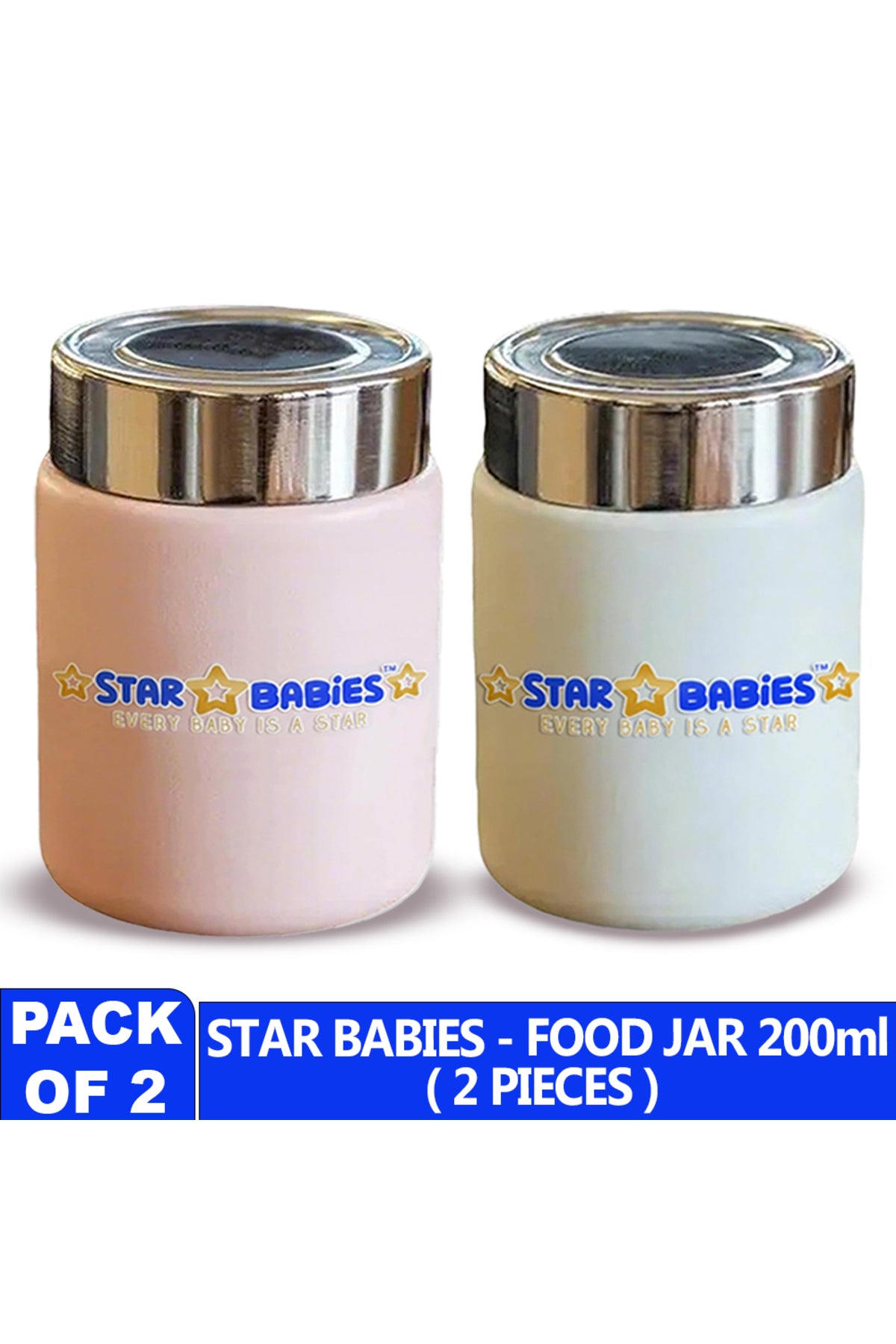 Star Babies -  Vaccum insulated mini flask set of 2 .