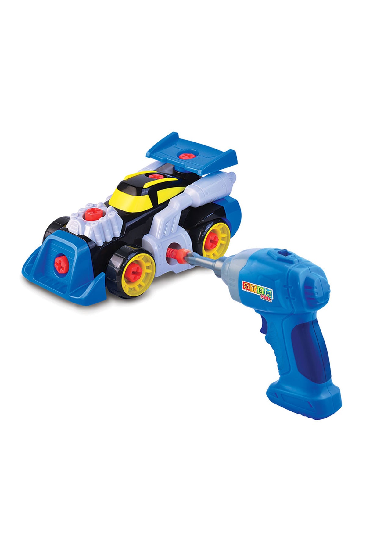 Little Learners Create a Racer - Take Apart and Build Again Toy, Battery Operated Power Drill, Develops Coordination and Puzzle Solving, 3Y+