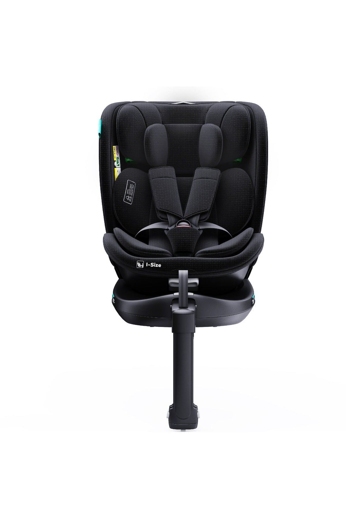 MOON Gyro Pro+ i-Size 360° Rotating Car Seat w/ leg Support and ISOFIX for 40-150cm (Group 0+-1-2-3) 0m to 12Yr- ECE R129/E4 – Black
