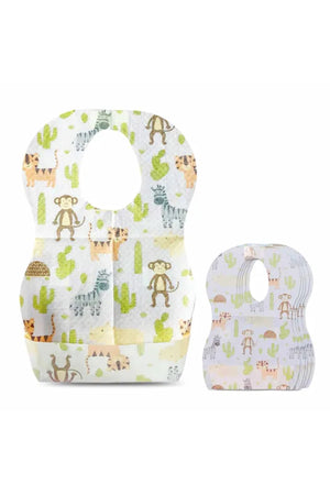 Star Babies Disposable Bibs Pack Of 15 - Animals, Pack Of 1