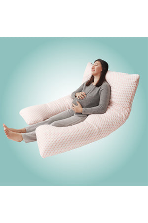 MOON  Full Body Pregnancy Pillow U-Shaped -pink