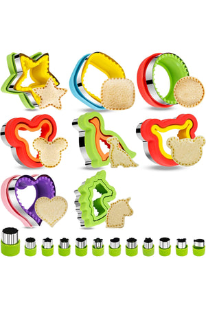 Star Babies - Fruit Picks - 10 Pcs With Sandwich Cutter - Green