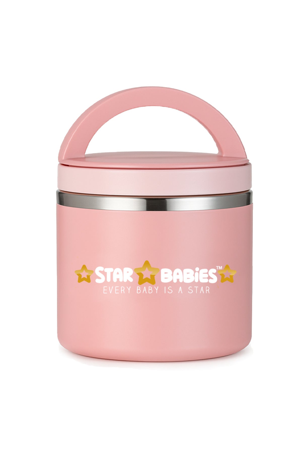 Star Babies - Stainless Steel Food Jar - Pink - 500 ml