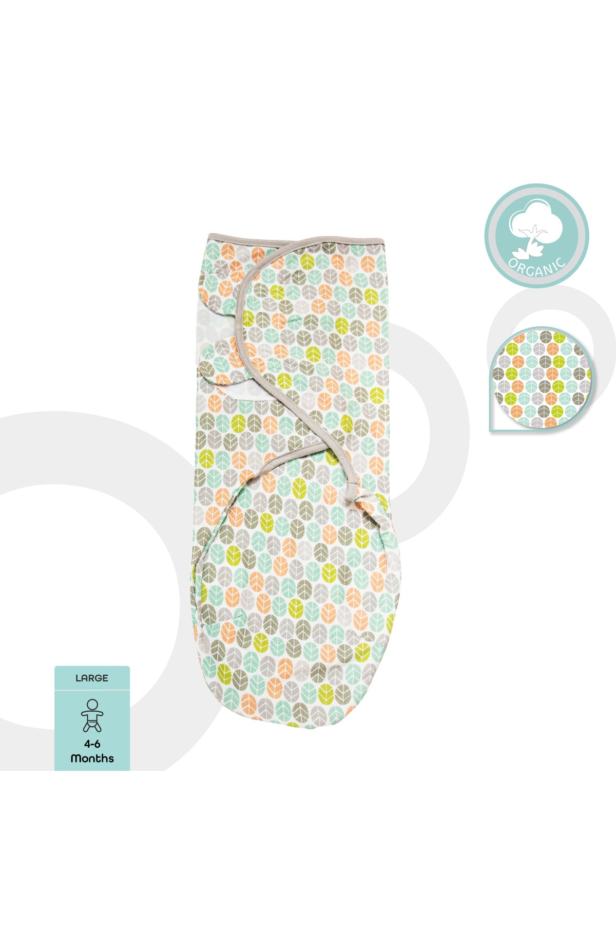 MOON Organic  Swaddler - Grey