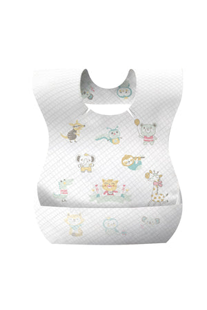 Star Babies - Disposable Bibs - Pack of 300 - Animal Print