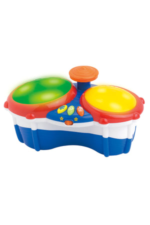 Little Learner My First Bongos Drum - Interactive Musical Toy for Toddlers | Light-Up Drums and Fun Sounds - Tap & Play with Pre-Recorded Tunes