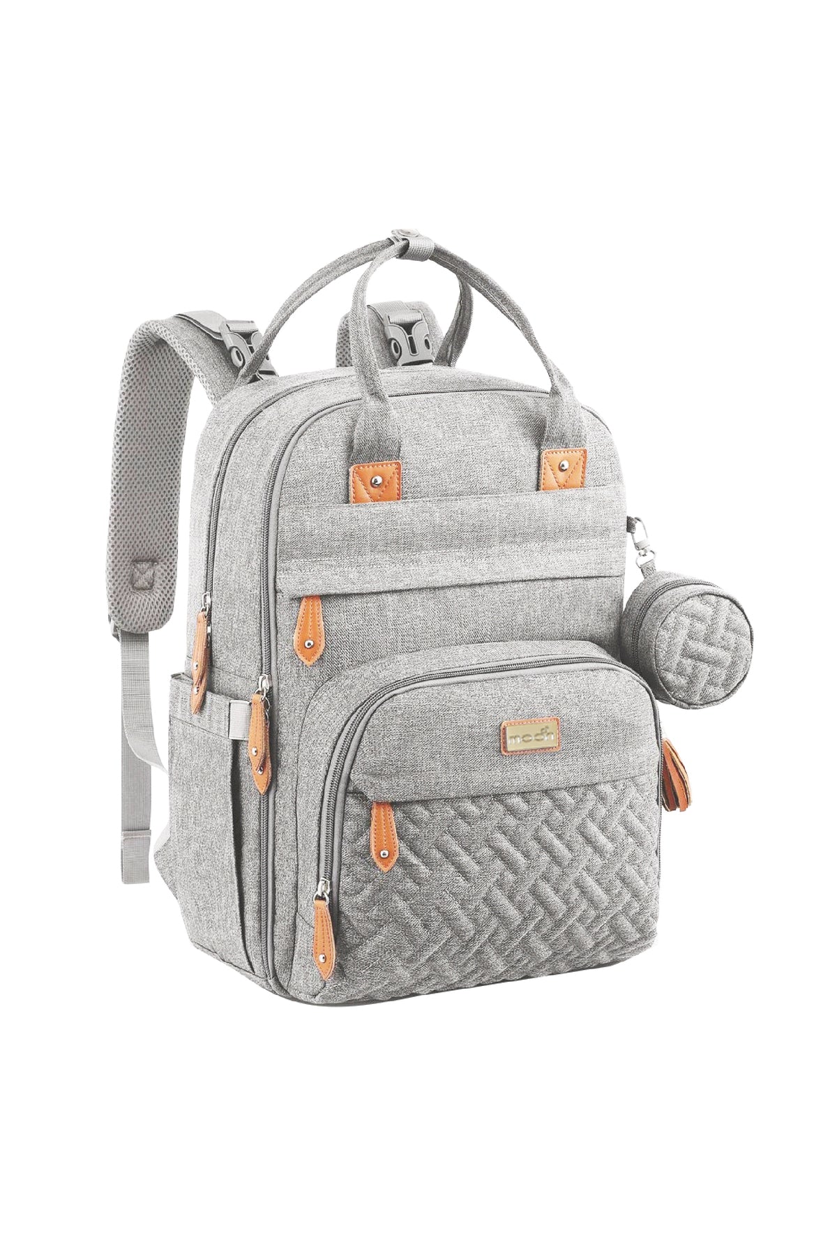 MOON KaryMe - Diaper Back Pack with pacifier case- Grey
