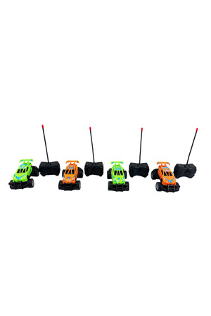 1:43 Scale 4 Channel Remote Control Car Off-Road RC Toy Vehicle with Handheld Controller, High Speed Mini Racing Car for Kids Indoor Outdoor Play, Durable Plastic RC Car Toy Gift for Boys and Girls