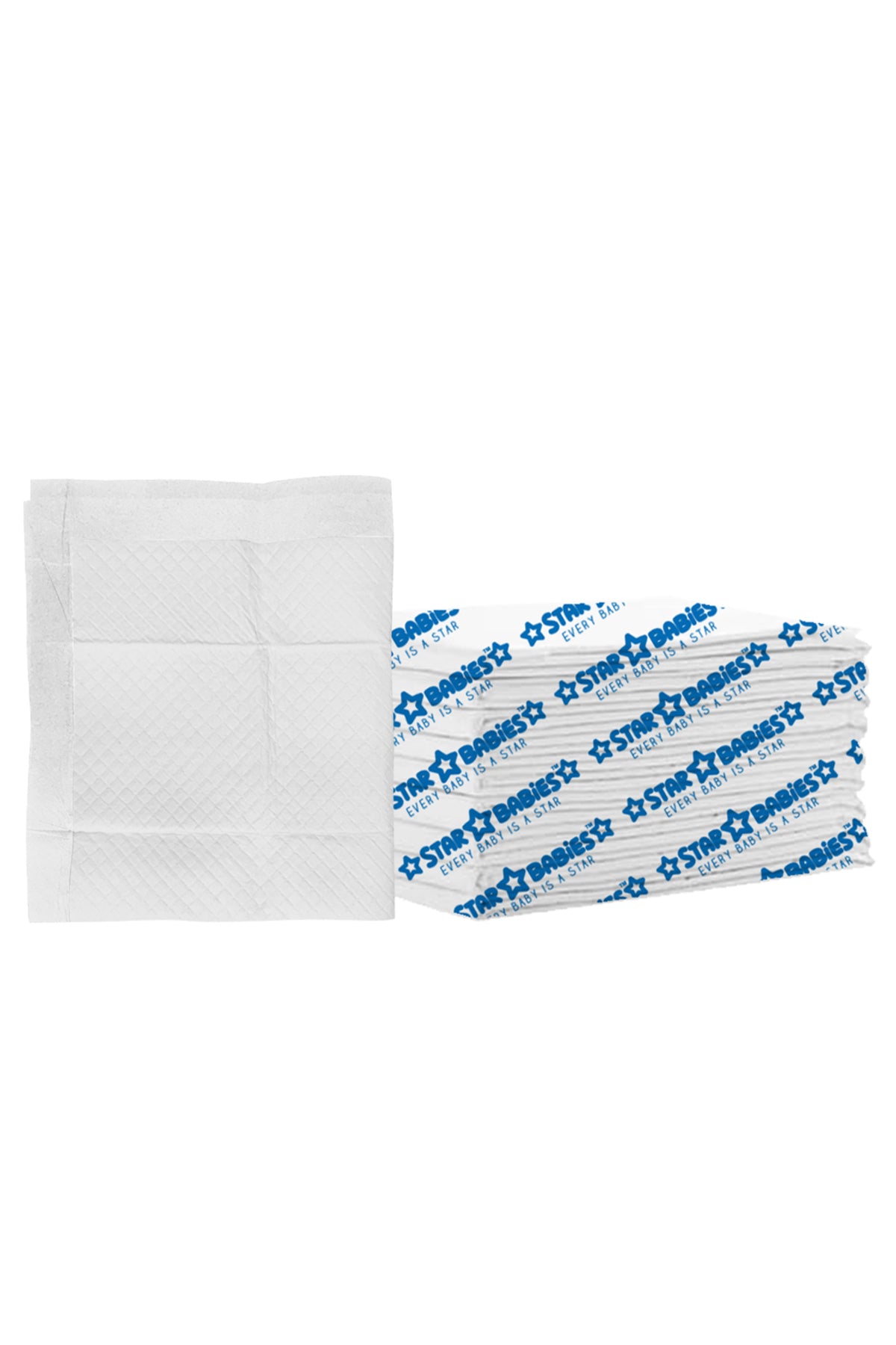 Star Babies 10-Piece Disposable Changing Mats - Large