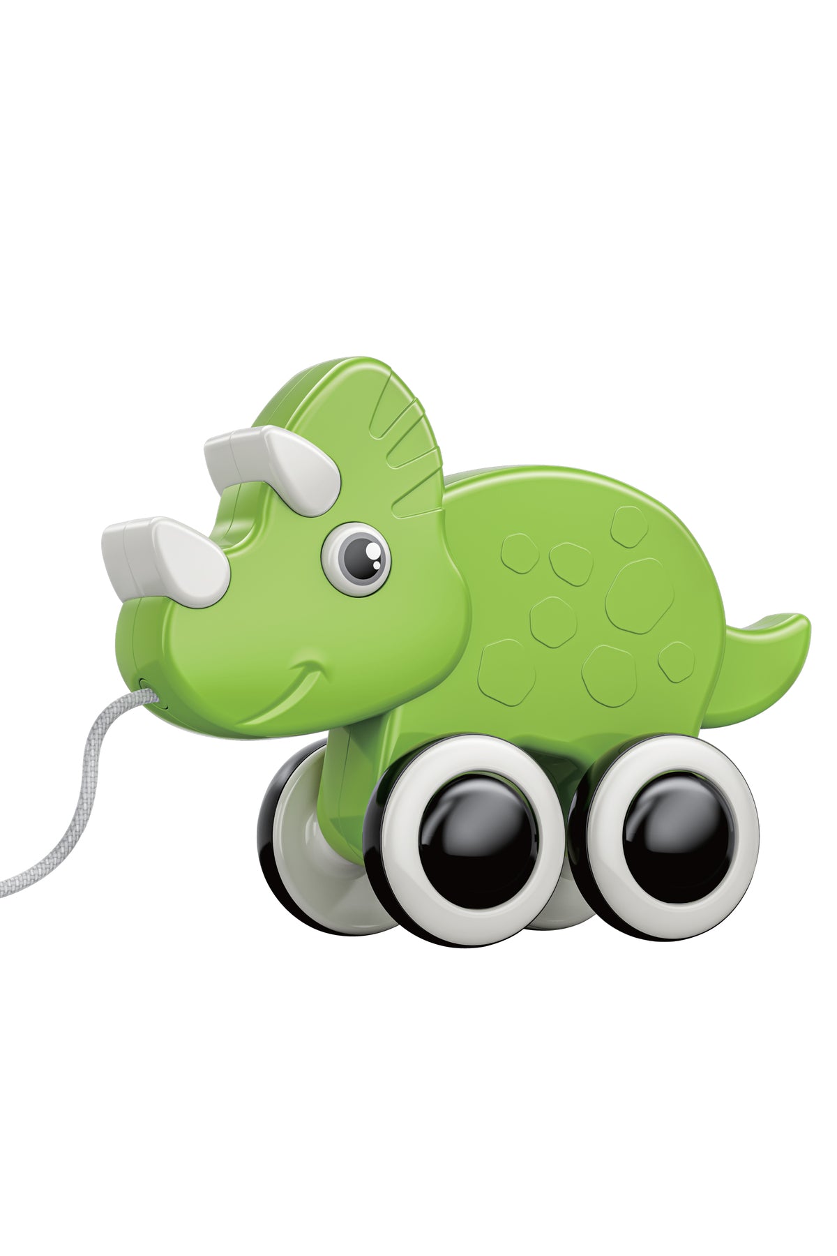 MOON Rolling Buddy Pull Along Toy Montessori Toys and Stacking Toys - Rhino