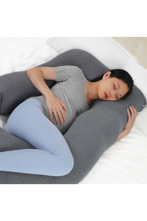 MOON Organic U Shaped Pregnancy Pillow - Grey