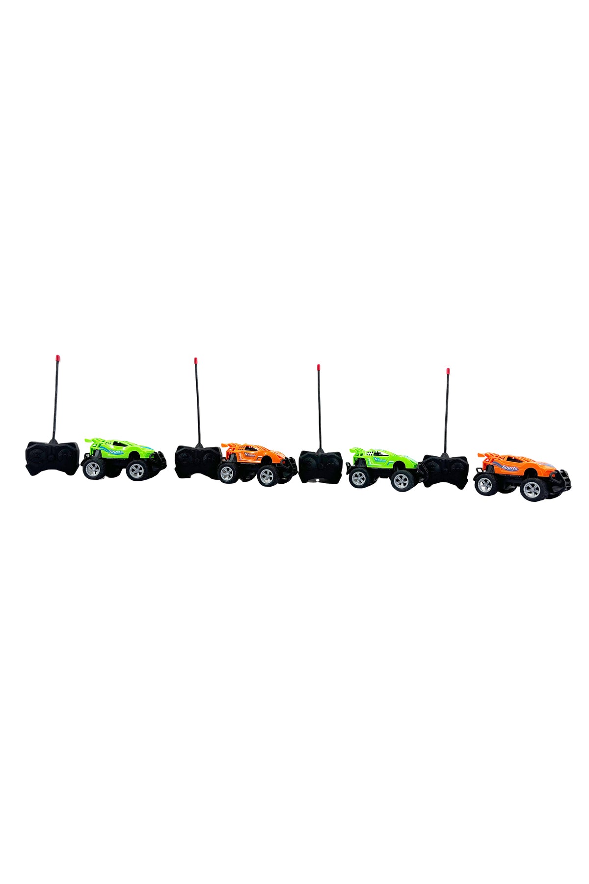 1:43 Scale 4 Channel Remote Control Car Off-Road RC Toy Vehicle with Handheld Controller, High Speed Mini Racing Car for Kids Indoor Outdoor Play, Durable Plastic RC Car Toy Gift for Boys and Girls