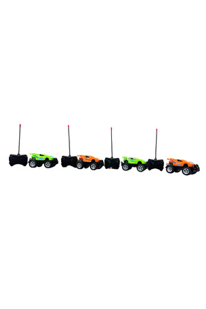 1:43 Scale 4 Channel Remote Control Car Off-Road RC Toy Vehicle with Handheld Controller, High Speed Mini Racing Car for Kids Indoor Outdoor Play, Durable Plastic RC Car Toy Gift for Boys and Girls
