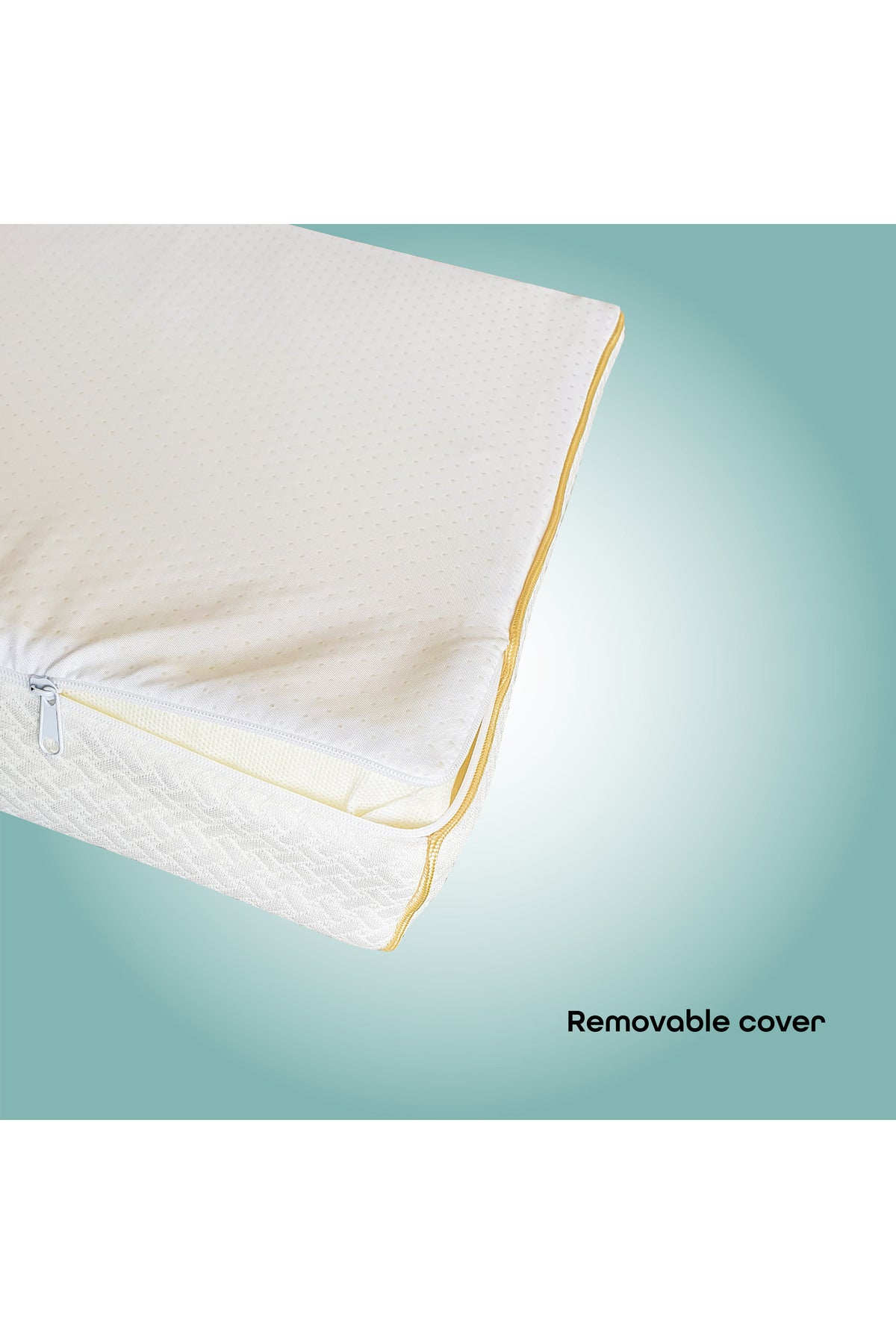 MOON  Organic Universal Crib Wedge -White, organic Wedge fabric