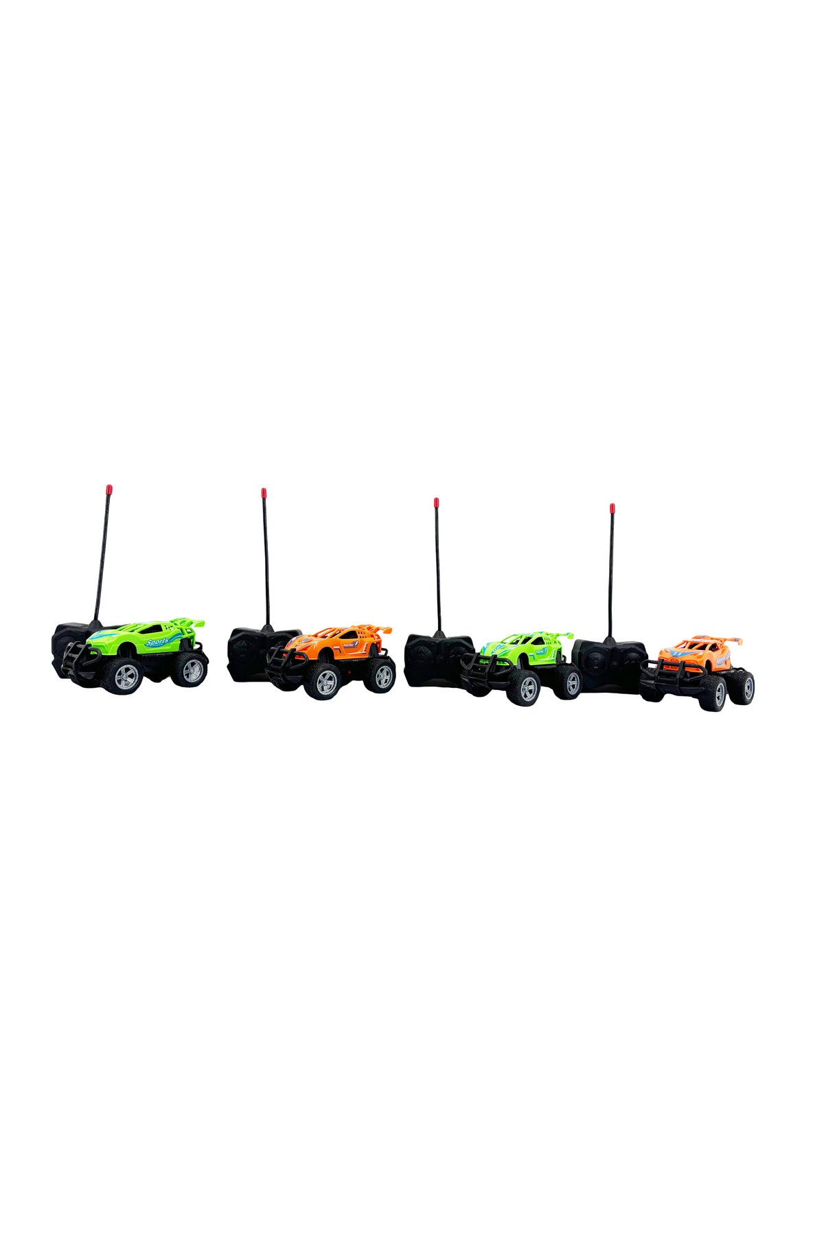1:43 Scale 4 Channel Remote Control Car Off-Road RC Toy Vehicle with Handheld Controller, High Speed Mini Racing Car for Kids Indoor Outdoor Play, Durable Plastic RC Car Toy Gift for Boys and Girls