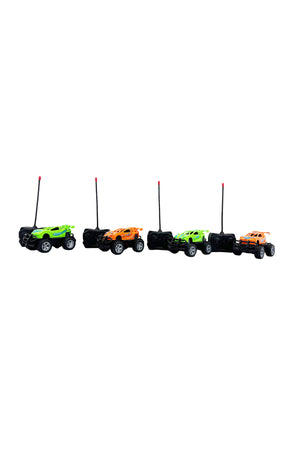 1:43 Scale 4 Channel Remote Control Car Off-Road RC Toy Vehicle with Handheld Controller, High Speed Mini Racing Car for Kids Indoor Outdoor Play, Durable Plastic RC Car Toy Gift for Boys and Girls