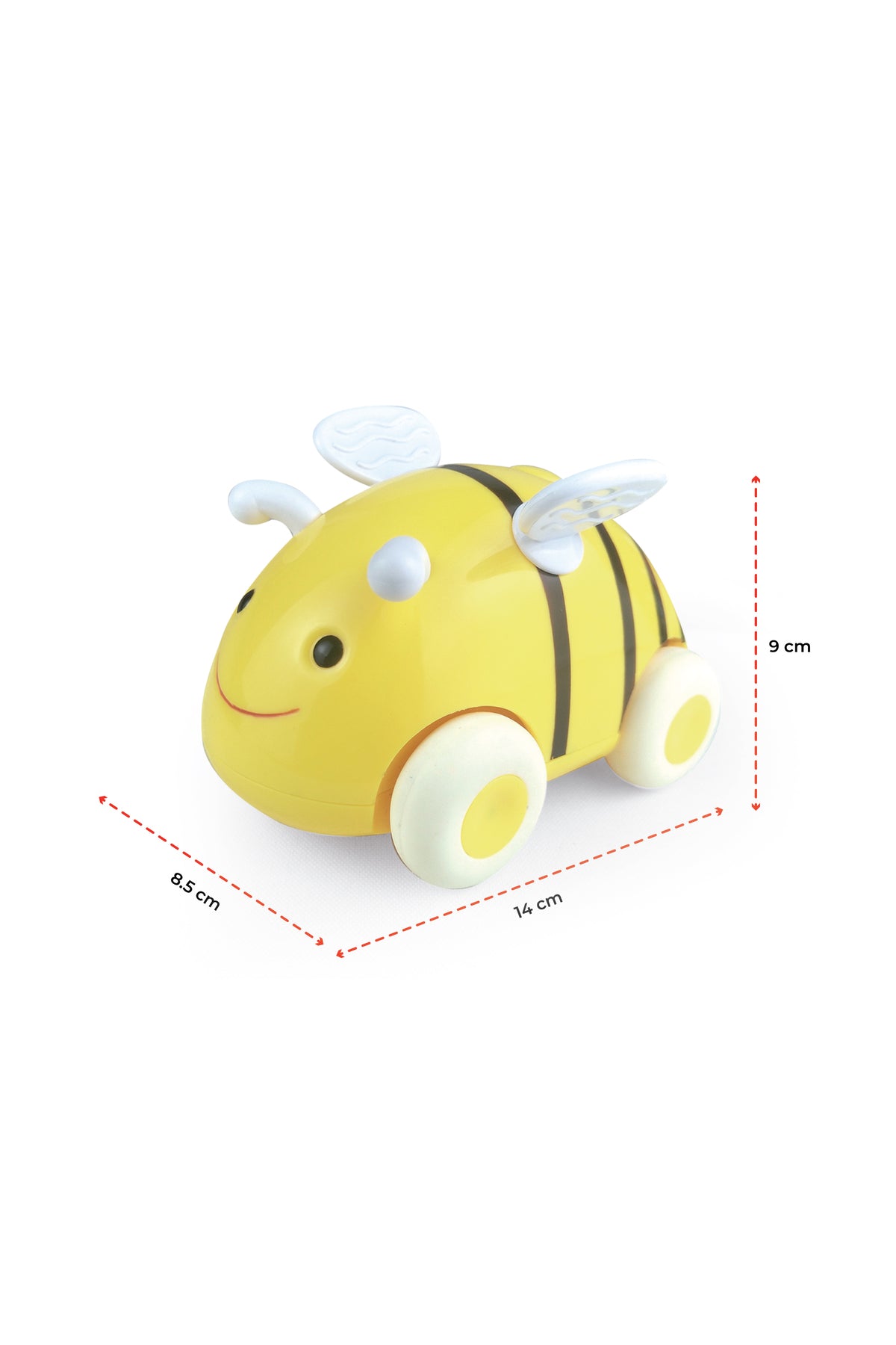 MOON Bumble Buzz Pull back toy with lights and music for 6M+ - Boys and Girls -Bee