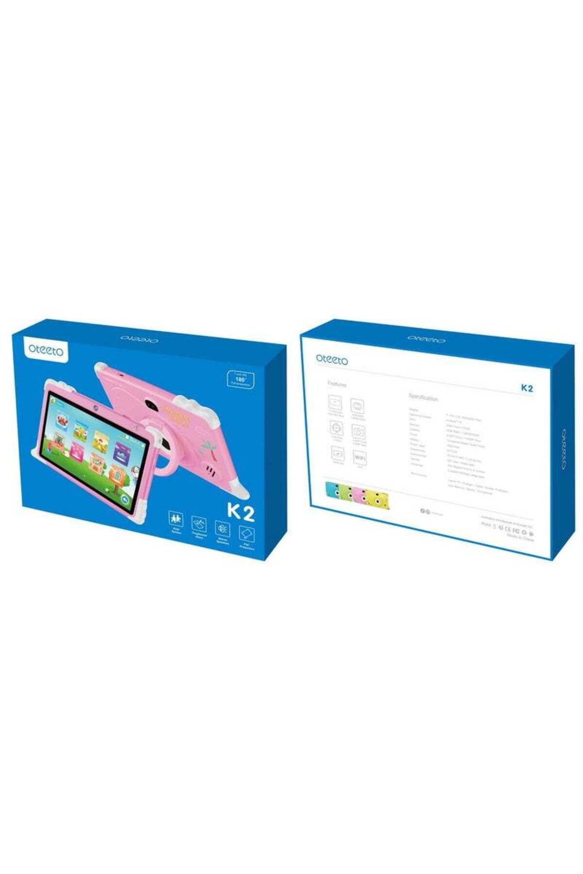 Oteeto K2 Tablet 7 inch Tablet – 4GB RAM / 128GB Memory– Pink