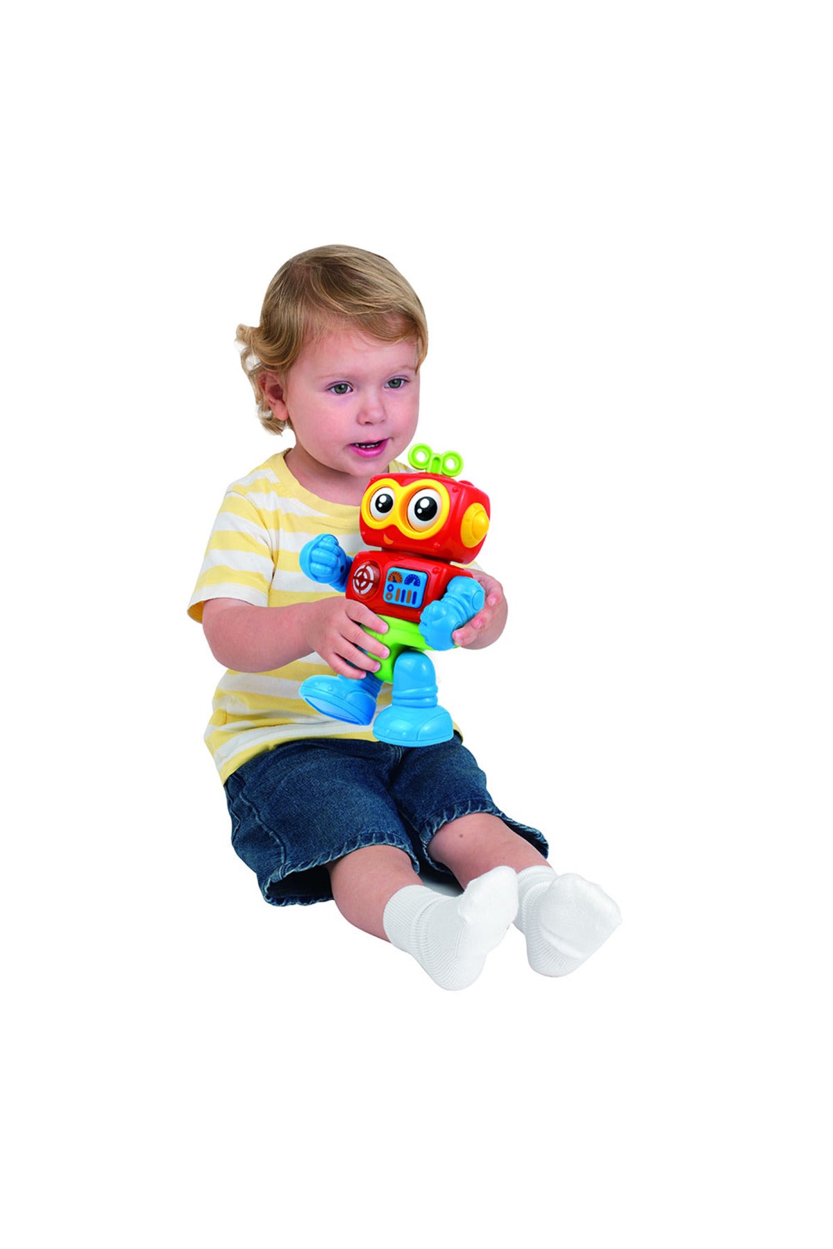 Little Learners My First Little Bot - Eye Rolling, Light & Sound, Multi-Articulated Arms & Legs, 12M+
