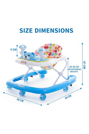 Star Babies - Baby Walker With Wheels - Blue