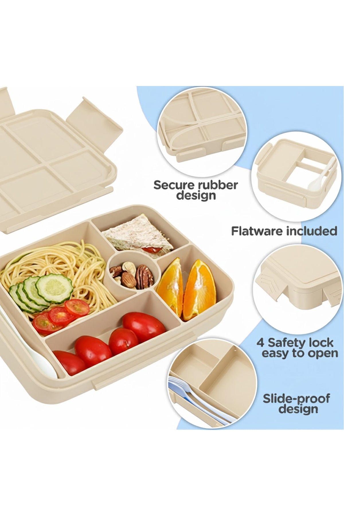 Star Babies Lunch Box  - White