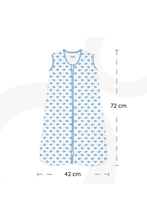 MOON Organic Sleepsack -Elephant and Blue L
