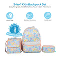 MOON  3 in 1 Kids Backpack  Set   - (16-Inch) Premium Kids School Bag with Lunch Bag & Pencil Case-Pink