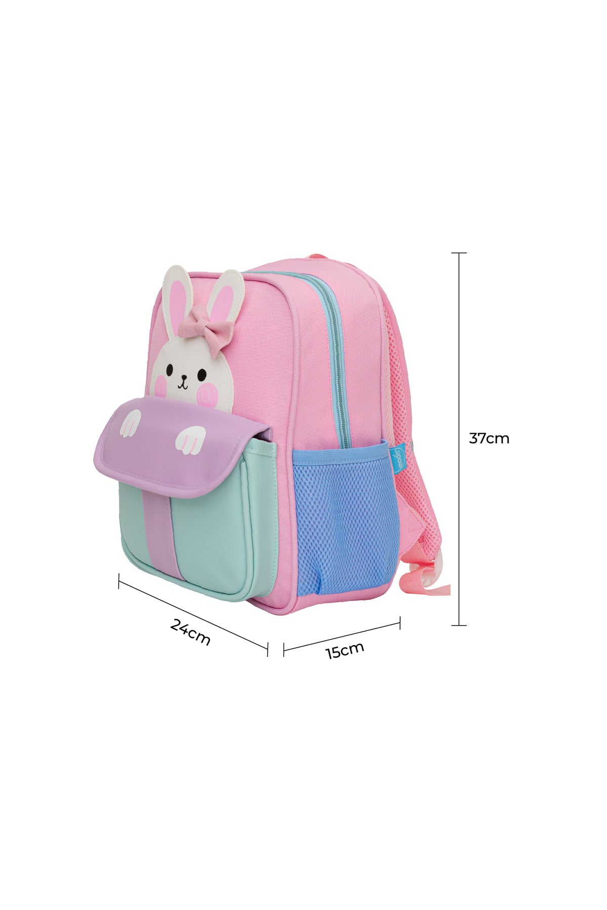 MOON Kids Backpack  – Comfy 3D Design,Padded Straps, Waterproof-Perfect for Preschool, Nursery, Snacks & Lunchbox-Bunny