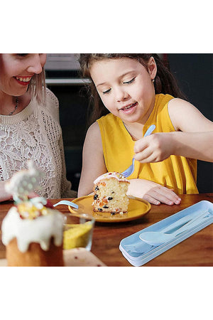Star Babies Organic Fork, Spoon & Chopstick Set - 3 Pcs