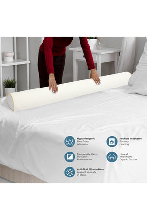 MOON Organic Toddler Half Moon Bed Bumper –  Pack of 1 – White