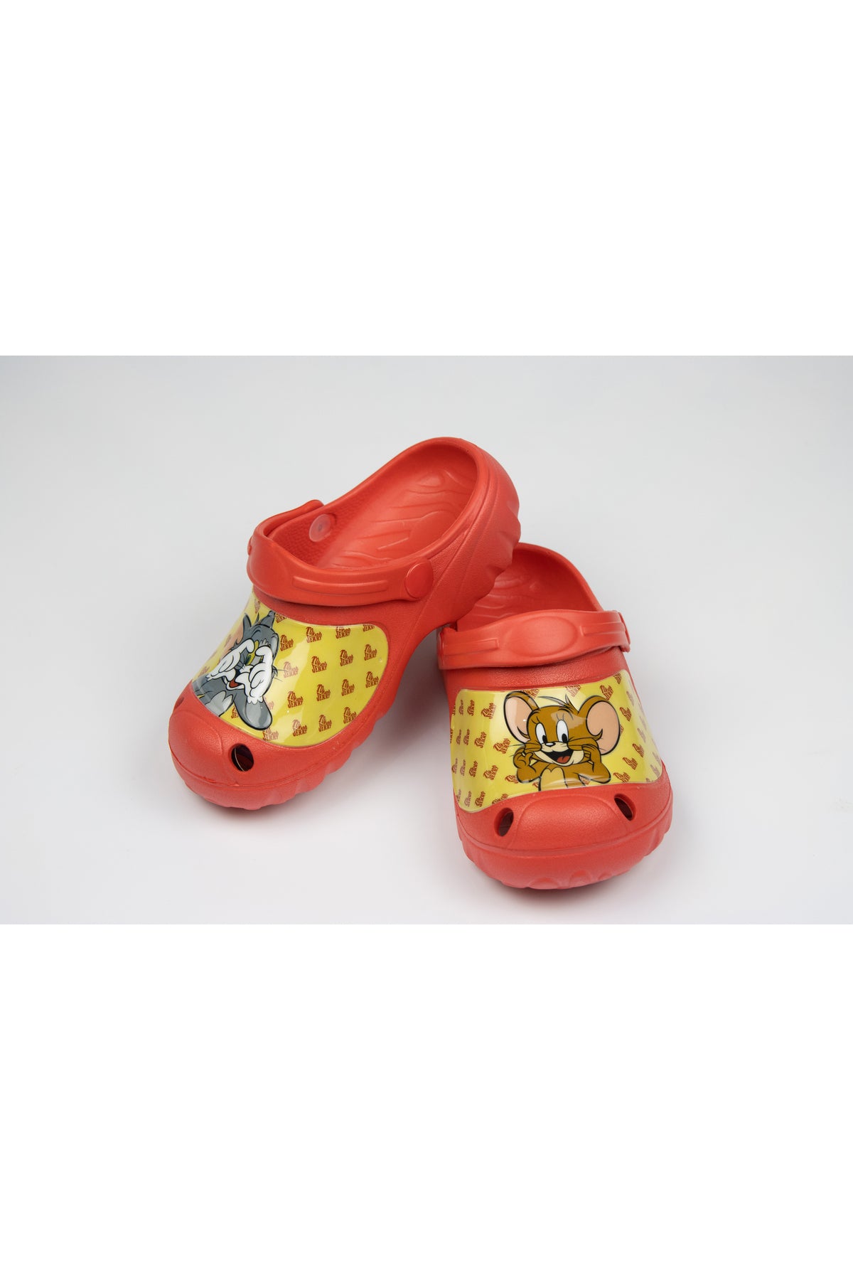 Tom & Jerry Kids Clogs -Lightweight & Comfortable Slip-On Footwear For Boys- Red