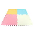 MOON Kids Puzzle Activity Floor Mat - 4PCS ,PLAIN PUZZLE
