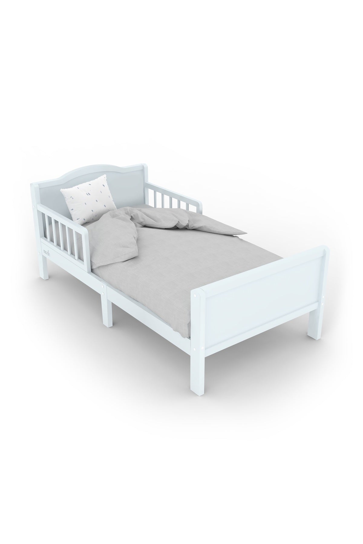 MOON Wooden Toddler Bed(143 x 73 x 60) -Grey