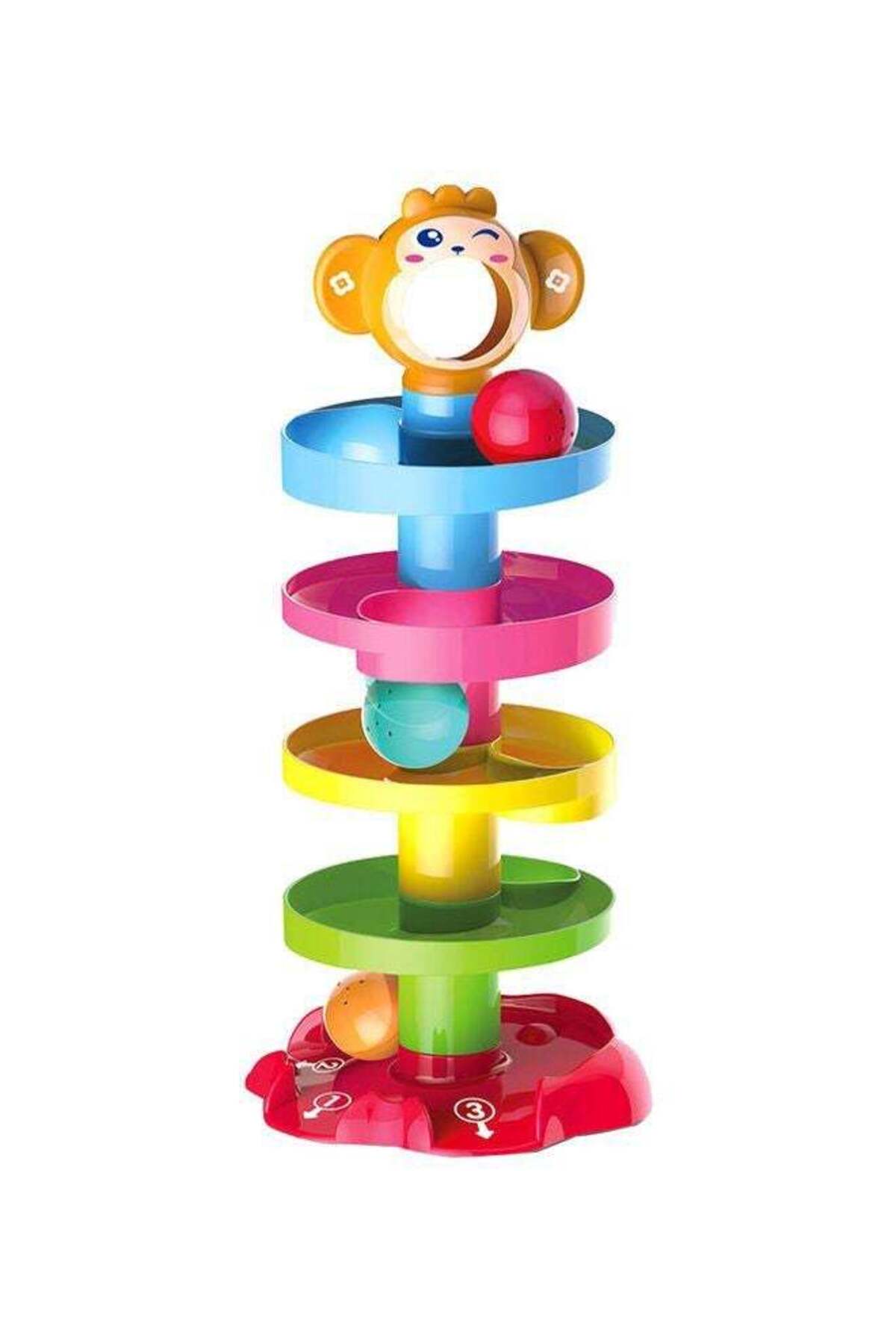 MOON Spiral Ball Ramp Tower - Ball Drop and Roll Activity Playsets for 12m+