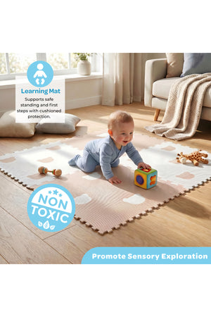 MOON Bear Baby Puzzle Playmat | EVA Foam Floor Mat | Multicolour | 10 Months+
